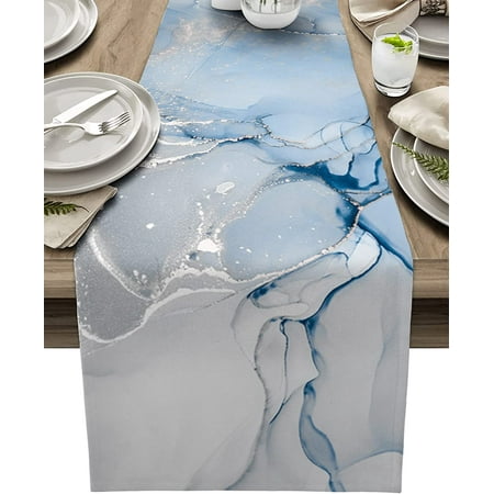 Black Grey Marble Linen Table Runners Kitchen Table Decoration Farmhouse Washable Table Runners for Dining Table Party Decor -72x13 inches
Black Grey Marble Linen Table Runners Kitchen Table Decoration Farmhouse Washable Table Runners for Dining Table Party Decor -72x13 inches