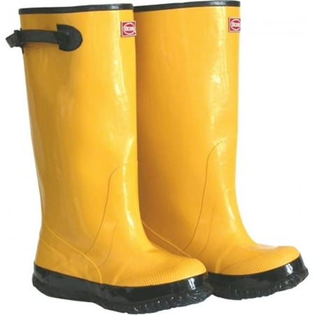 Boss Gloves Size 12 Mens 17 in. Tall Yellow Rubber Boots