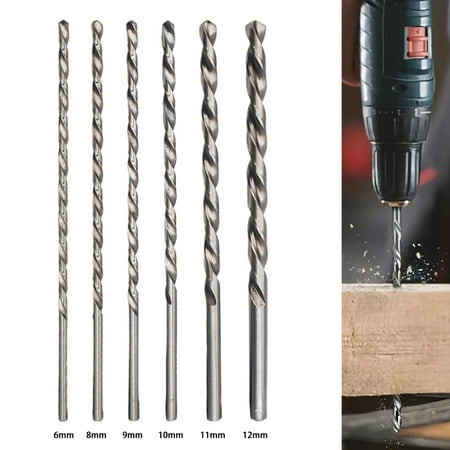 BCLONG 6PCS 300mm Extra Long HSS Drill Bits For Soft Metal Wood Plastic Drilling 6-12mm
BCLONG 6PCS 300mm Extra Long HSS Drill Bits For Soft Metal Wood Plastic Drilling 6-12mm