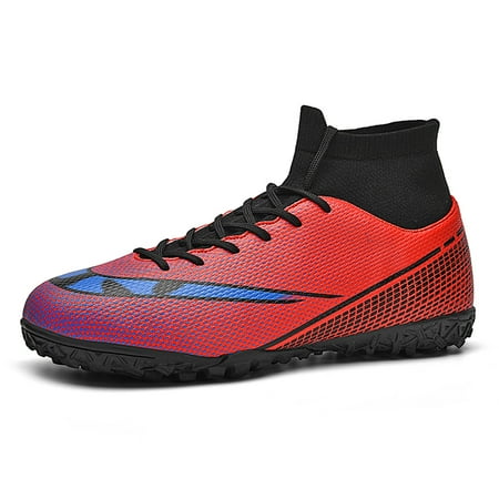 Men s Athletic Soccer Football Cleats High-Top Football Soccer Shoes Big Boys Athletic Sneaker Shoes for Outdoor/Indoor/Competition/Training for Men Red 45
Men s Athletic Soccer Football Cleats High-Top Football Soccer Shoes Big Boys Athletic Sneaker Shoes for Outdoor/Indoor/Competition/Training for Men Red 45