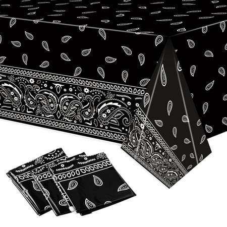 K1tpde 3PCS Black Bandana Party Tablecloths Cholo Gangsta Theme Bandana Table Covers Bandana Plastic Tablecloth Cholo Themed Western Party Decorations for Adult Cholo Theme Western Party Supplies
K1tpde 3PCS Black Bandana Party Tablecloths Cholo Gangsta Theme Bandana Table Covers Bandana Plastic Tablecloth Cholo Themed Western Party Decorations for Adult Cholo Theme Western Party Supplies