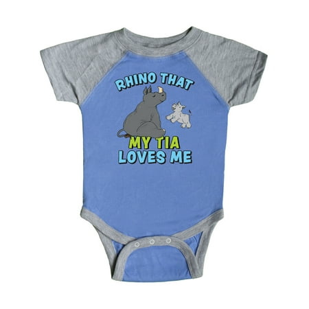 Inktastic Rhino That My Tia Loves Me with Cute Rhinos Gift Baby Boy or Baby Girl Bodysuit
Inktastic Rhino That My Tia Loves Me with Cute Rhinos Gift Baby Boy or Baby Girl Bodysuit