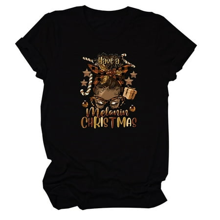 Womens Blouses And Tops Dressy Short Sleeve Women s Short Sleeve Top Black People Casual Print T-shirt Short Sleeve Round Neck Shirt Blouse Print Tops Corset Tops for Women Black S
Womens Blouses And Tops Dressy Short Sleeve Women s Short Sleeve Top Black People Casual Print T-shirt Short Sleeve Round Neck Shirt Blouse Print Tops Corset Tops for Women Black S