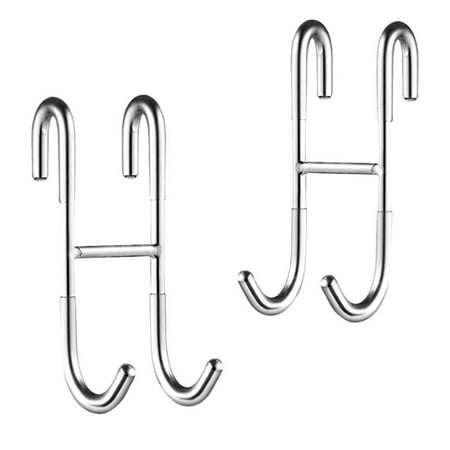 2PCs Stainless Steel S-shaped Coat Hook Multi-function Storage S-shaped Hook Bathroom Hook Double Hook Back-mounted S-shaped Double Hook
2PCs Stainless Steel S-shaped Coat Hook Multi-function Storage S-shaped Hook Bathroom Hook Double Hook Back-mounted S-shaped Double Hook