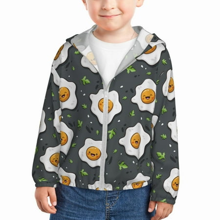 Lukts Cute Poached Eggs Print Children s Long-Sleeved Sun Protection Clothing Hooded Sweatshirts for Boys and Girls Outdoor Sports-5 Years
Lukts Cute Poached Eggs Print Children s Long-Sleeved Sun Protection Clothing Hooded Sweatshirts for Boys and Girls Outdoor Sports-5 Years