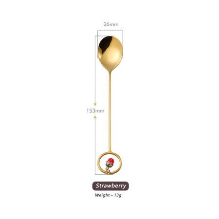 1pc Coffee Spoon 304 Stainless Steel Household Cute Fruit Ornaments Spoon Watermelon Cherry Spoon Gift Tableware Decor
1pc Coffee Spoon 304 Stainless Steel Household Cute Fruit Ornaments Spoon Watermelon Cherry Spoon Gift Tableware Decor