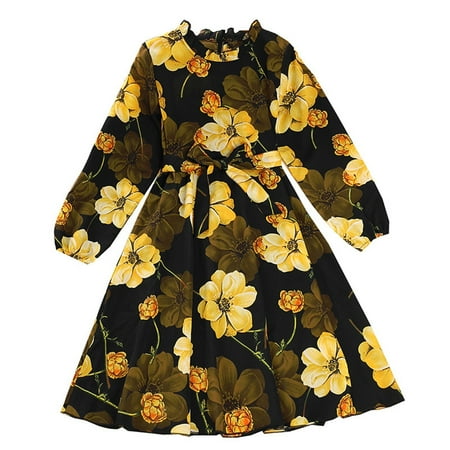 New Summer Girls Dresses Kids Toddler Child Girls Long Sleeve Patchwork Flower Print Bowknot Princess Dress Outfits
New Summer Girls Dresses Kids Toddler Child Girls Long Sleeve Patchwork Flower Print Bowknot Princess Dress Outfits