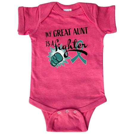 Inktastic Ovarian Cancer Awareness My Great Aunt is a Fighter Gift Baby Boy or Baby Girl Bodysuit
Inktastic Ovarian Cancer Awareness My Great Aunt is a Fighter Gift Baby Boy or Baby Girl Bodysuit