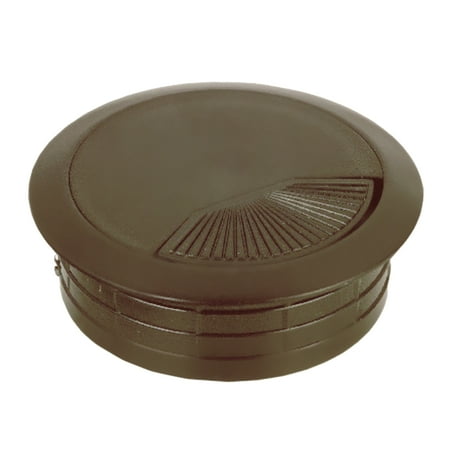 Rok Hardware 25 Pack Round Grommet 2-3/8 (60mm) Diameter Made of ABS Brown