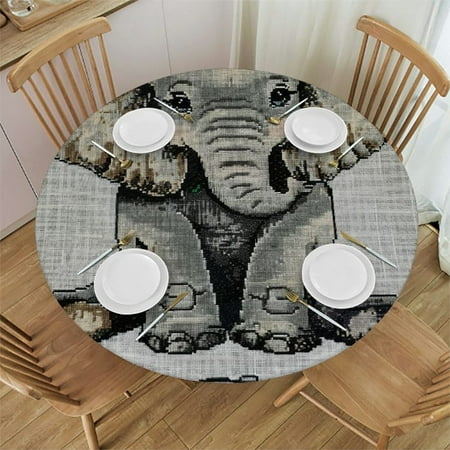 SHERONV Baby Elephant Round Table Cover Stain Resistant Washable Indoor Outdoor Tablecloth Kitchen Dining Wedding Parties Table Cloth 100% Polyester Fiber 46-50
SHERONV Baby Elephant Round Table Cover Stain Resistant Washable Indoor Outdoor Tablecloth Kitchen Dining Wedding Parties Table Cloth 100% Polyester Fiber 46-50