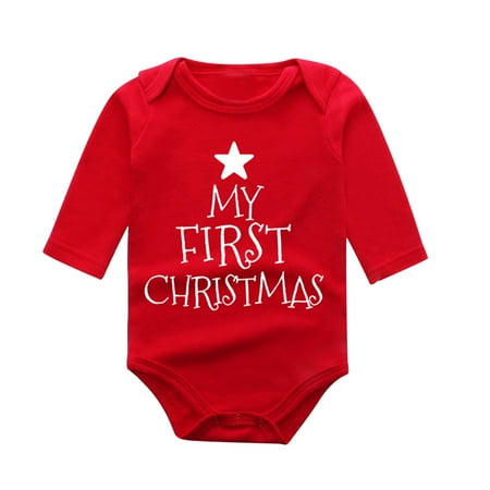Kwasome Baby Toddler Girls Romper Long Sleeve Round Neck Jumpsuit Letter Prints Christmas Outfits Fall Fashion Simple Style Clothes Red 0-3 Months
Kwasome Baby Toddler Girls Romper Long Sleeve Round Neck Jumpsuit Letter Prints Christmas Outfits Fall Fashion Simple Style Clothes Red 0-3 Months