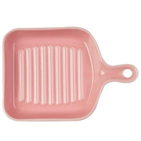 Square Ceramic Solid Color Single Handle Bowl Baked Rice Color Glaze Bakeware Household Pink
Square Ceramic Solid Color Single Handle Bowl Baked Rice Color Glaze Bakeware Household Pink