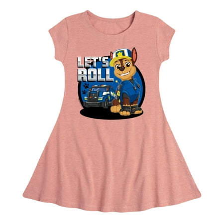 

Paw Patrol - Let s Roll Chase - Toddler And Youth Girls Fit And Flare Dress
