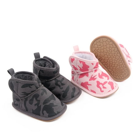 GuliriFei Infant Baby Girls Boys Casual Booties Winter Warm Camouflage Printed Soft Sole High Top Plush Flat Shoes Children First Shoes
GuliriFei Infant Baby Girls Boys Casual Booties Winter Warm Camouflage Printed Soft Sole High Top Plush Flat Shoes Children First Shoes