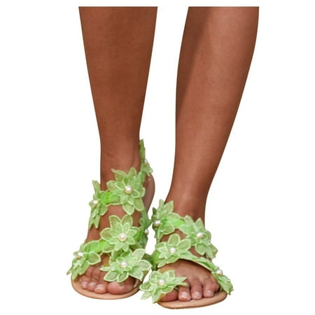 adviicd Sparkly Slippers for Women Fashion Roman Style Women s Summer Flowers Color Slip On Flat Beach Open Toe
adviicd Sparkly Slippers for Women Fashion Roman Style Women s Summer Flowers Color Slip On Flat Beach Open Toe