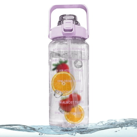 KTCINA 2000ml Water Bottle with Bounce Lid and Scale Large Capacity Water Jug Portable Drinking Bottle with Straw Sport Drink Mug for Travel Outdoor Home Office Use
KTCINA 2000ml Water Bottle with Bounce Lid and Scale Large Capacity Water Jug Portable Drinking Bottle with Straw Sport Drink Mug for Travel Outdoor Home Office Use