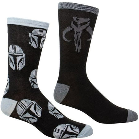 the Mandalorian Helmet All Over Print & Mythosaur Sigil Socks - Pack of 2