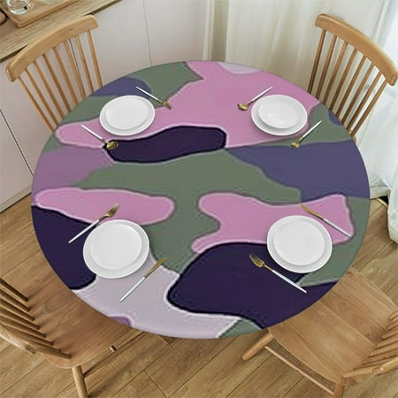 HAOXIT uflage Pink Cover round table round fitted tablecloth with elastic
HAOXIT uflage Pink Cover round table round fitted tablecloth with elastic