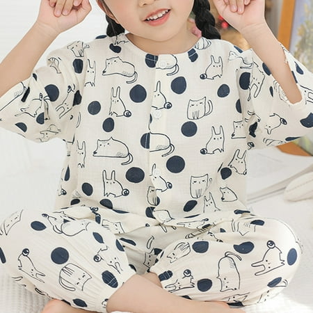 Aboser Toddler Girls Kids Button Up Pajamas Set Spring Summer Long Sleeve Pjs Sets Cotton 2 Piece Outfits Cute Clothes for Girls 1-8 Years
Aboser Toddler Girls Kids Button Up Pajamas Set Spring Summer Long Sleeve Pjs Sets Cotton 2 Piece Outfits Cute Clothes for Girls 1-8 Years