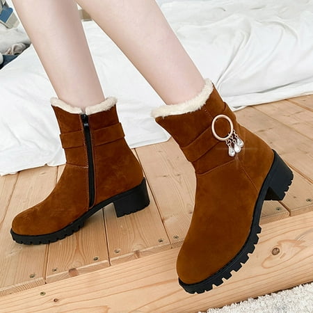 Cathalem 10 Wide Snow Boots Fashion Winter Women Snow Boots Thick Heel Medium Heel Non Womens Snow Boots Wide Width Insulated Brown 6.5
Cathalem 10 Wide Snow Boots Fashion Winter Women Snow Boots Thick Heel Medium Heel Non Womens Snow Boots Wide Width Insulated Brown 6.5
