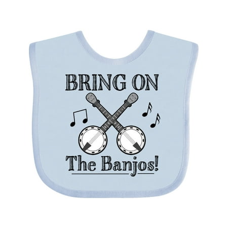 Inktastic Banjo Music Bluegrass Gift Baby Boy or Baby Girl Bib