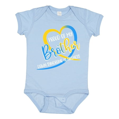 Inktastic Proud of My Brother Down Syndrome Awareness Heart Ribbon Gift Baby Boy or Baby Girl Bodysuit
Inktastic Proud of My Brother Down Syndrome Awareness Heart Ribbon Gift Baby Boy or Baby Girl Bodysuit
