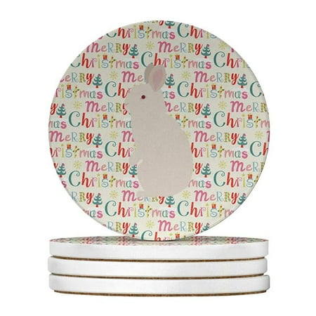 Carolines Treasures WDK2810RCS4 4 x 4 in. Unisex New Zealand White Rabbit Christmas Large Sandstone Coasters - Pack of 4
Carolines Treasures WDK2810RCS4 4 x 4 in. Unisex New Zealand White Rabbit Christmas Large Sandstone Coasters - Pack of 4