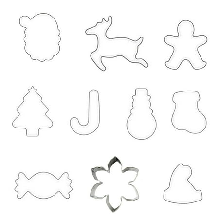 10 PCS Stainless Steel Material Pressable Biscuits Cutters Cookies Baking Moulds
10 PCS Stainless Steel Material Pressable Biscuits Cutters Cookies Baking Moulds