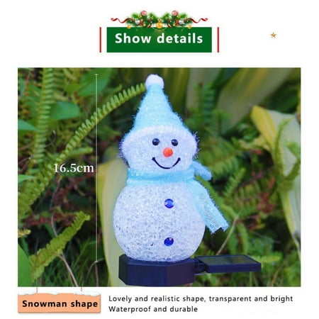Promotion Clearance! Waterproof LED Solar Garden Lights Christmas Snowman Yard Stake Lamp for Home Outdoor Yard Lawn Christmas Holiday Winter Decoration
Promotion Clearance! Waterproof LED Solar Garden Lights Christmas Snowman Yard Stake Lamp for Home Outdoor Yard Lawn Christmas Holiday Winter Decoration
