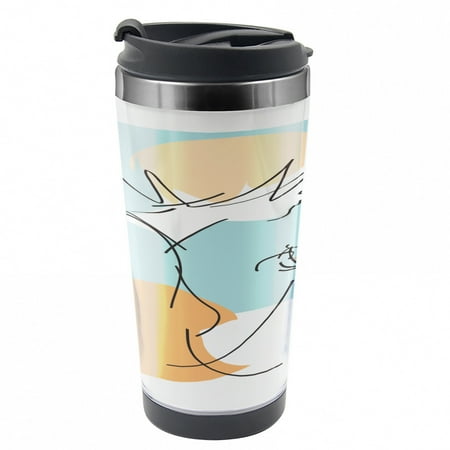 Coffee Travel Mug Randomly Scribbled Lady Cup Steel Thermal Cup 16 oz by Ambesonne
Coffee Travel Mug Randomly Scribbled Lady Cup Steel Thermal Cup 16 oz by Ambesonne