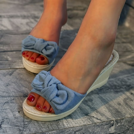 〖Yilirongyumm〗 Blue 40 Slippers For Women Wedge Women s Ladies Slippers Casual Festival Fashion Platform Women s Slipper
〖Yilirongyumm〗 Blue 40 Slippers For Women Wedge Women s Ladies Slippers Casual Festival Fashion Platform Women s Slipper