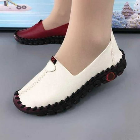 Women s Comfortable Casual Shoes Slip-On Flat Shoes For Mother Flexible Casual Footwear Christmas Gifts 41 White
Women s Comfortable Casual Shoes Slip-On Flat Shoes For Mother Flexible Casual Footwear Christmas Gifts 41 White