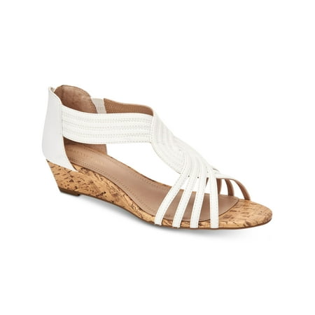 CHARTER CLUB Womens White Crisscross Straps Elastic Gore Comfort Ginifur Round Toe Wedge Zip-Up Dress Sandals 7.5 M
CHARTER CLUB Womens White Crisscross Straps Elastic Gore Comfort Ginifur Round Toe Wedge Zip-Up Dress Sandals 7.5 M