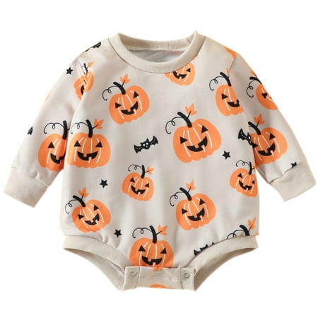 Calsunbaby Unisex Newborn Baby Girls Halloween Casual Romper Toddler Long Sleeve O Neck Pumpkin Print Sweatshirt
Calsunbaby Unisex Newborn Baby Girls Halloween Casual Romper Toddler Long Sleeve O Neck Pumpkin Print Sweatshirt