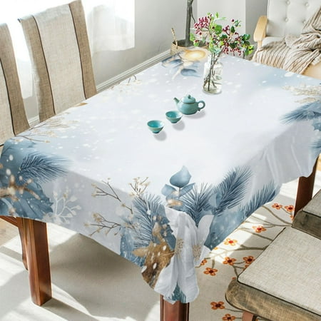 WOBOGO White Background with Snowflakes Square Tablecloth 60×120in Polyester Fabric Tablecloth Washable Dust Resistant Wrinkle Resistant
WOBOGO White Background with Snowflakes Square Tablecloth 60×120in Polyester Fabric Tablecloth Washable Dust Resistant Wrinkle Resistant
