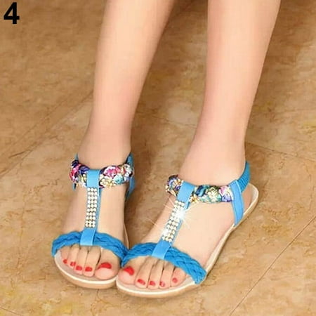 Shebeky Women Summer Bohemian Faux Leather Wearable Anti-Slip Flat Sandals Beach Shoes
Shebeky Women Summer Bohemian Faux Leather Wearable Anti-Slip Flat Sandals Beach Shoes