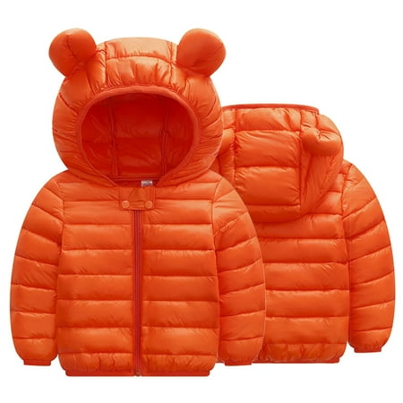 PURJKPU Baby Puffer Jacket Winter Hooded Coat Puffer Jacket Lightweight Outerwear Outfits with Bear Ear Jacket Orange 80
PURJKPU Baby Puffer Jacket Winter Hooded Coat Puffer Jacket Lightweight Outerwear Outfits with Bear Ear Jacket Orange 80