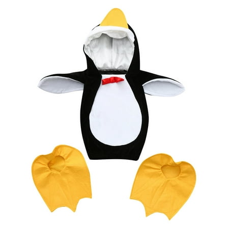 EYIIYE Halloween Fancy Dress Up Infant Baby Boy Girl Penguin Hooded Romper Legging Stockings 2Pcs Outfit 0-24 Months
EYIIYE Halloween Fancy Dress Up Infant Baby Boy Girl Penguin Hooded Romper Legging Stockings 2Pcs Outfit 0-24 Months