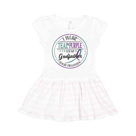 Inktastic Suicide Prevention- I Wear Teal and Purple for My Godfather Gift Toddler Girl Dress
Inktastic Suicide Prevention- I Wear Teal and Purple for My Godfather Gift Toddler Girl Dress