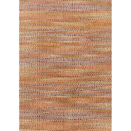 Alexander Home Phaedra Abstract Orange/Sunset Rug (1'11 x 3') - 1'11 x 3'