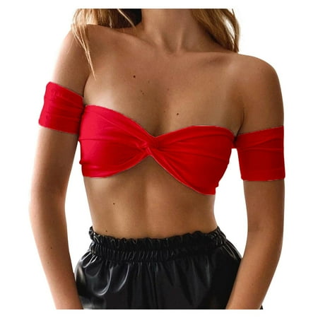 BIZIZA Women s Bandeau Bra Strapless Seamless Sexy Everyday Crop Tube Top Bralette Red S
BIZIZA Women s Bandeau Bra Strapless Seamless Sexy Everyday Crop Tube Top Bralette Red S
