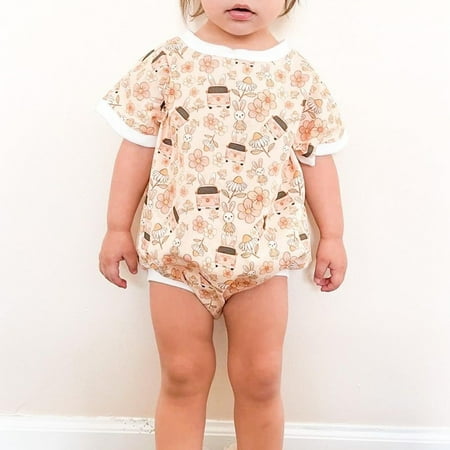 allshope Baby Boys Girls Easter Romper Short Sleeve Bunny Print Bodysuit Newborn Clothes
allshope Baby Boys Girls Easter Romper Short Sleeve Bunny Print Bodysuit Newborn Clothes