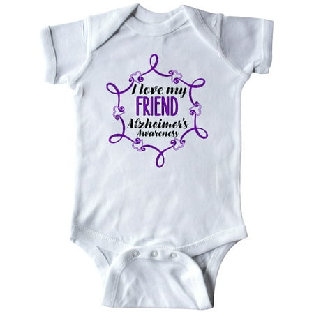 Inktastic I Love My Friend Alzheimer s Awareness with Purple Hearts Gift Baby Boy or Baby Girl Bodysuit
Inktastic I Love My Friend Alzheimer s Awareness with Purple Hearts Gift Baby Boy or Baby Girl Bodysuit