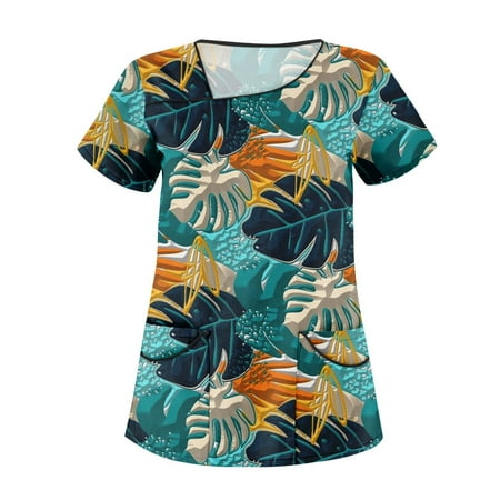 XHJUN Womens Scrub Tops Clearance Strictly Scrubs Stretch Women s Royal Floral Shadows Print Scrub Top Cyan XXXXXL
XHJUN Womens Scrub Tops Clearance Strictly Scrubs Stretch Women s Royal Floral Shadows Print Scrub Top Cyan XXXXXL