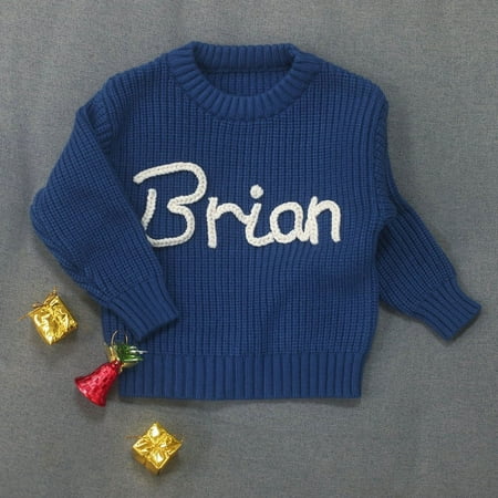 Custom Name Baby Sweater,Personalized Baby Sweater Embroidered Name Sweater Baby Knit Sweater Cotton Sweater For Newborn Boys And Girls Baby Gift size:9-12 Month
Custom Name Baby Sweater,Personalized Baby Sweater Embroidered Name Sweater Baby Knit Sweater Cotton Sweater For Newborn Boys And Girls Baby Gift size:9-12 Month