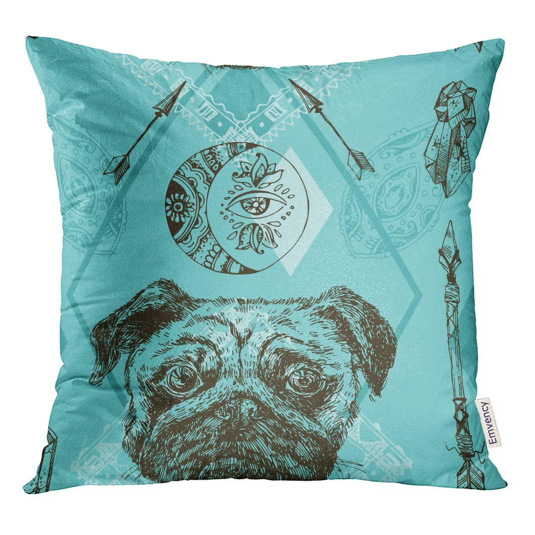 Multicolor Carolines Treasures BB7583PILLOWCASE Welcome Friends Black White Collie Fabric Standard Pillowcase Standard
