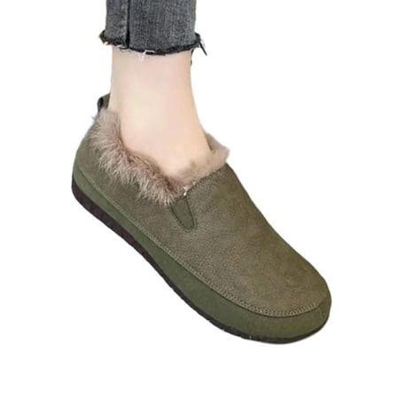 Rotosw Womens Casual Shoes Plush Lined Loafers Faux Fur Flats Warm Slip On Winter Shoe Driving Soft Moccasins Green 8
Rotosw Womens Casual Shoes Plush Lined Loafers Faux Fur Flats Warm Slip On Winter Shoe Driving Soft Moccasins Green 8