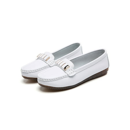 Daeful Ladies Non-Slip Slip On Loafers Driving Breathable Moccasins Work Comfort Round Toe Flats White 8
Daeful Ladies Non-Slip Slip On Loafers Driving Breathable Moccasins Work Comfort Round Toe Flats White 8