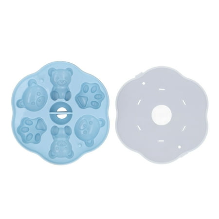 Bear Cat Paw Shape Cake Mould Silicone For Kitchen Blue