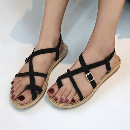 Cathalem Flat Band Beach Shoes Breathable Elastic Sandals Open Shoes Summer Walking Sandals for Women with Arch Support 7 1/2 Black 7.5
Cathalem Flat Band Beach Shoes Breathable Elastic Sandals Open Shoes Summer Walking Sandals for Women with Arch Support 7 1/2 Black 7.5